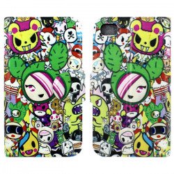 iPhone 4S 4 Slim Flip Design Wallet Case (Cartoon)